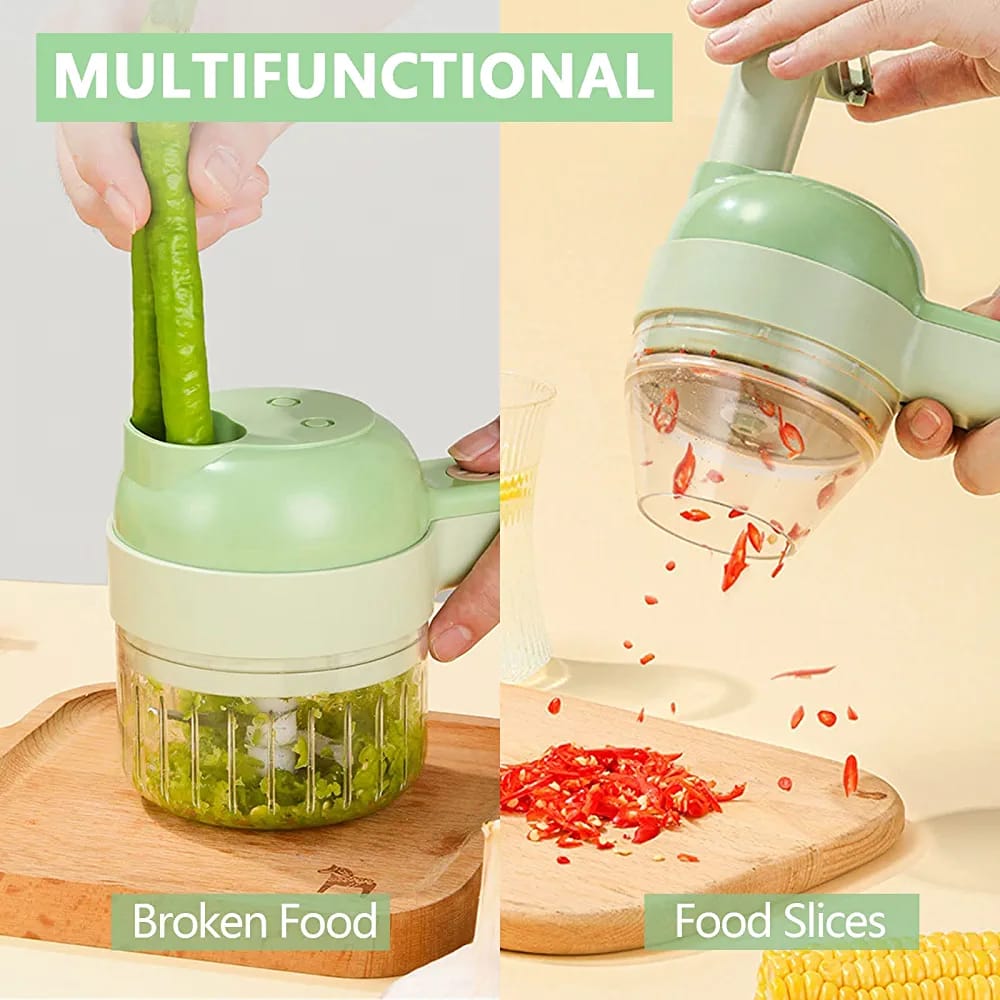 Processeur de Hachoir Légume,Ensemble de coupe-légumes électrique