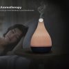 diffuseur d'huiles essentielles électriques ultrasonique, lumière chaude confortable de relaxation, diffuseur en céramique aromatique, 180ml