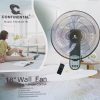 Ventilateur mural continental avec télécommande