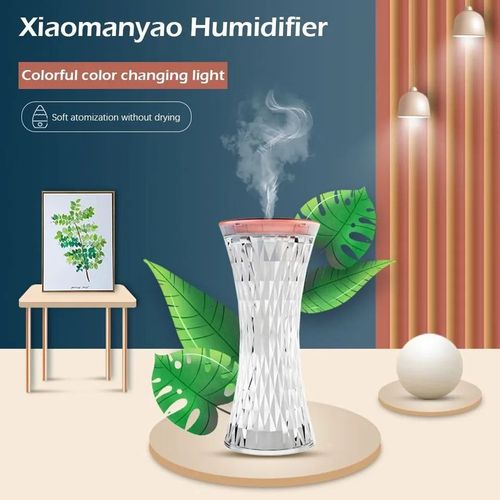 Lampe de table en cristal et humidificateur