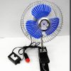E2c 6 "12 Volts Ventilateur De Refroidissement De Voiture Camion Ventilateur Avec Clip Cigarette Prise Allume