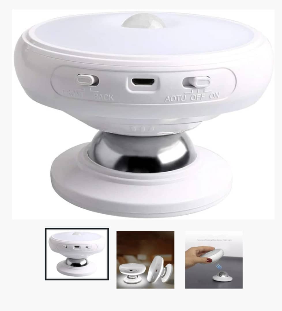 Lamp Veilleuse Sensor Night Light 360° Rotation - rechargeable