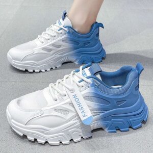 Platform Shoes Woman Chunky Sneakers Women Shoes Mesh Breathable