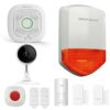 Kit de système de sécurité d'alarme domestique WiFi Tuya, caméra IP, mode sonnette, capteur, sirène,