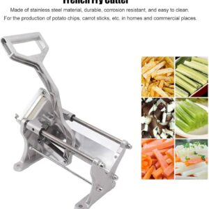 Coupe-Frites, Coupe-Pommes de Terre Professionnel en Acier Inoxydable pour Frites, Manuel Coupe-Légumes Hachoir à Légumes Coupeur de Frites pour la Pomme de Terre Frites Concombre