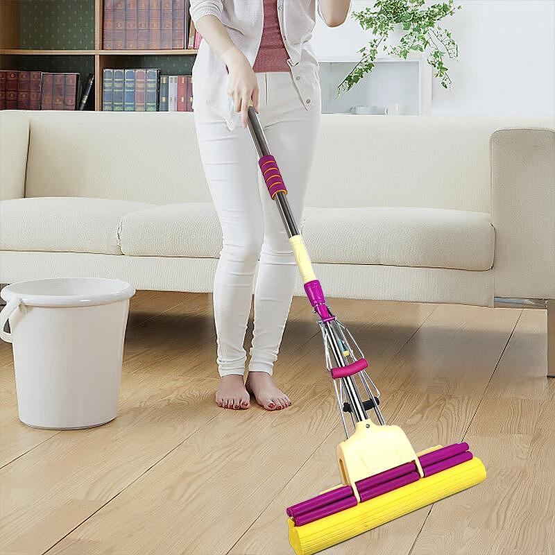 Grande serpillière avec mécanisme de compression