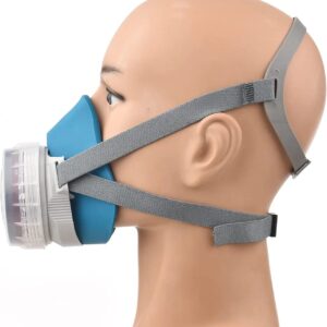Masque respiratoire réutilisable - Demi-masque à gaz - Protection respiratoire - Pour peinture, soudage, polissage, travail du bois et autres protection du travail