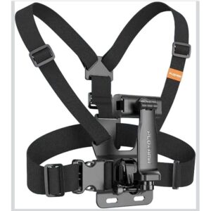 Support de caméra de poitrine, harnais de sangle de poitrine réglable, clip de ceinture pour téléphone portable