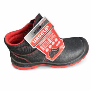 Chaussures de Sécurité Professionnelles WISEUP - Haute Protection - Noir & Rouge