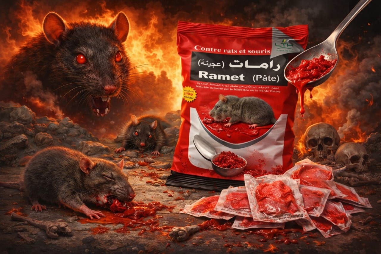 Ramet Pâte – Mort aux Rats et Souris Surpuissante - Sachet de 100g (8 sachets à l'intérieur)