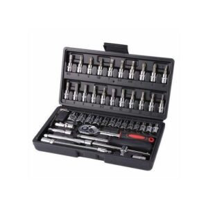 46 IN1 Kit D'outils à Main Pour La Maison Set De Clés à Douille Boîte à Outils De Réparation De Voiture
