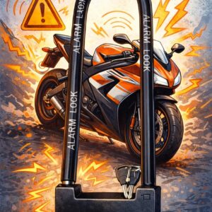 Cadenas Antivol En U À Alarme Intégrée LK306 - Haute Sécurité - Pour Moto, Vélo et Maison