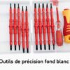 ​Kit Tournevis de Précision Isolé 26-en-1 avec Tester Electrique & Manche Ergonomique - Boîte de Rangement