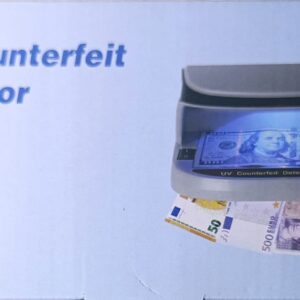Détecteur de Faux Billets UV rechargeable - Machine de Contrôle Électronique pour Faux Billets de Banque rechargeable (FCFA, Dollars, Euros)