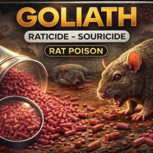 Goliath - Raticide / Souricide Puissant en Granulés 60g- Anti-Rongeurs Ultra Efficace Goliath - Raticide / Souricide en Granulés - 60g