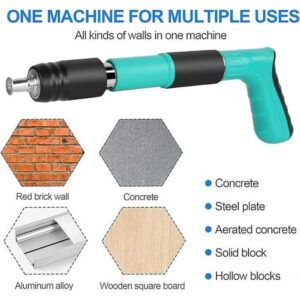 Pistolet à Clous Manuel Pro - Fixation Béton, Acier et Brique + Kit d'Accessoires